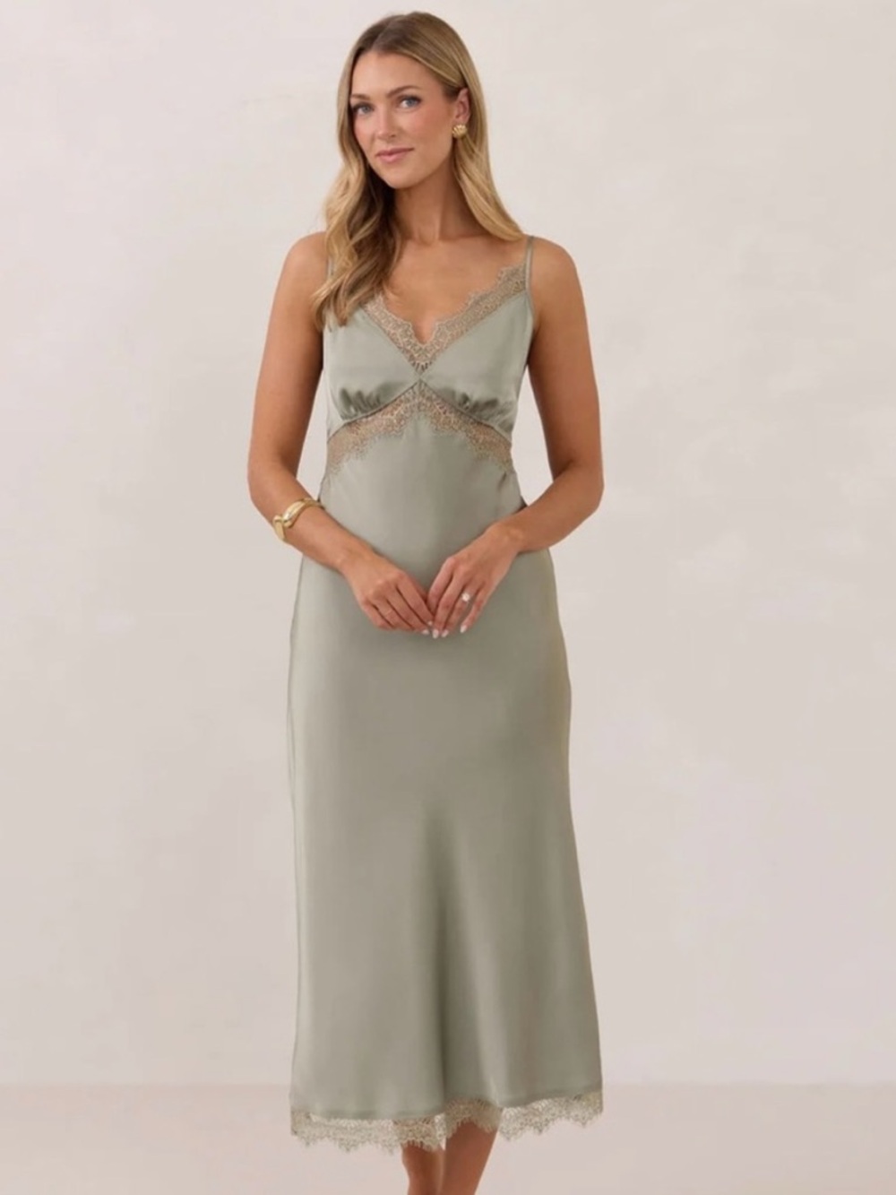 Park & Fifth Isadora Sage Green Dress
